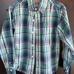 Cinch boys western button down shirt